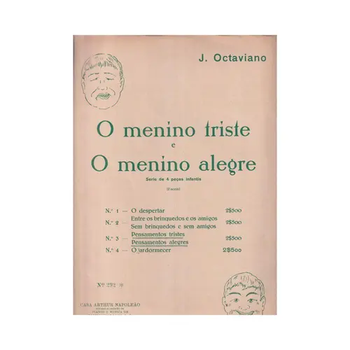 Pensamentos Tristes / Pensamentos Alegres para piano (Edição Antiga)