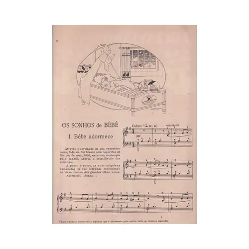 Os Sonhos De Bebe  para piano (Edição Antiga)