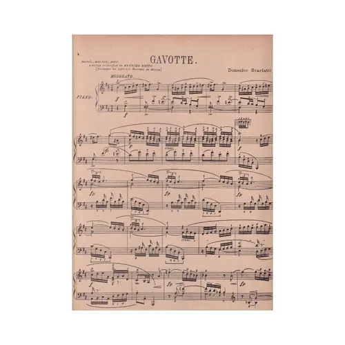 Gavotte  para piano (Edição Antiga)