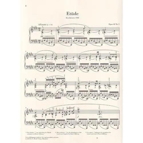 Etude c sharp minor op. 42 n.5