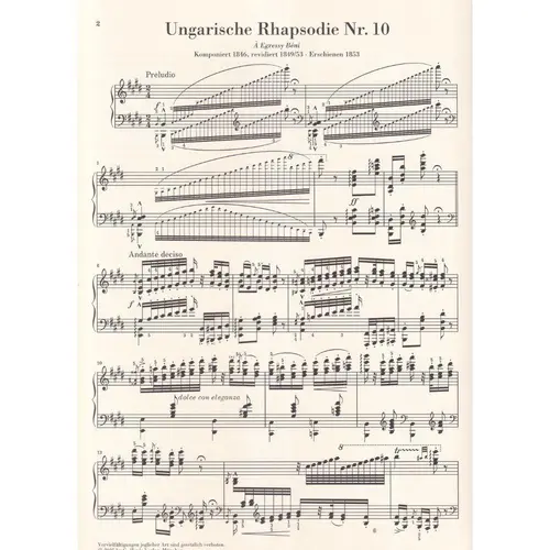 Hungarian Rhapsody n.10