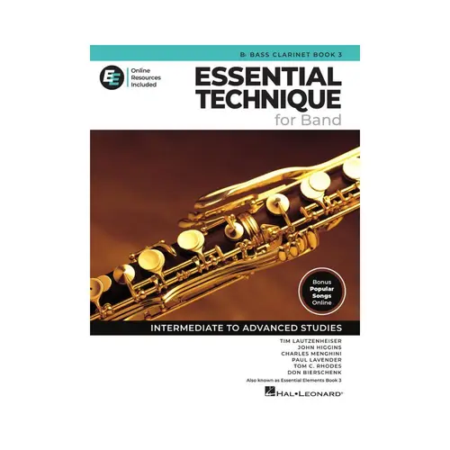 Essential Technique for Band – Bb Bass Clarinet Book 3 with Online Resources