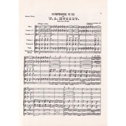 Symphonies N.22-26 - Kv 162, 181, 182, 183, 184