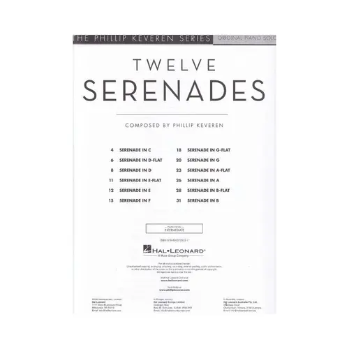 Twelve Serenades for Piano