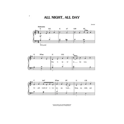 Christian Songs for Children - Easy Piano