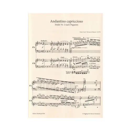 Andantino Capriccioso - Six etudes after Paganini n.2 for solo piano
