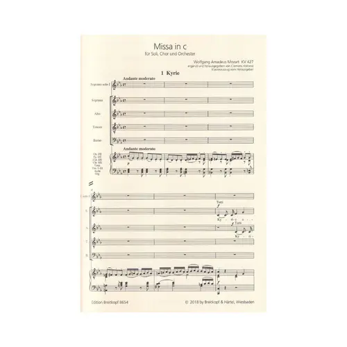Mass in c minor KV 427 (417A) - vocal score