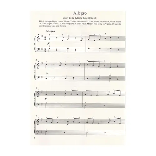 A First Book of Mozart Expanded Edition: For The Beginning Pianist