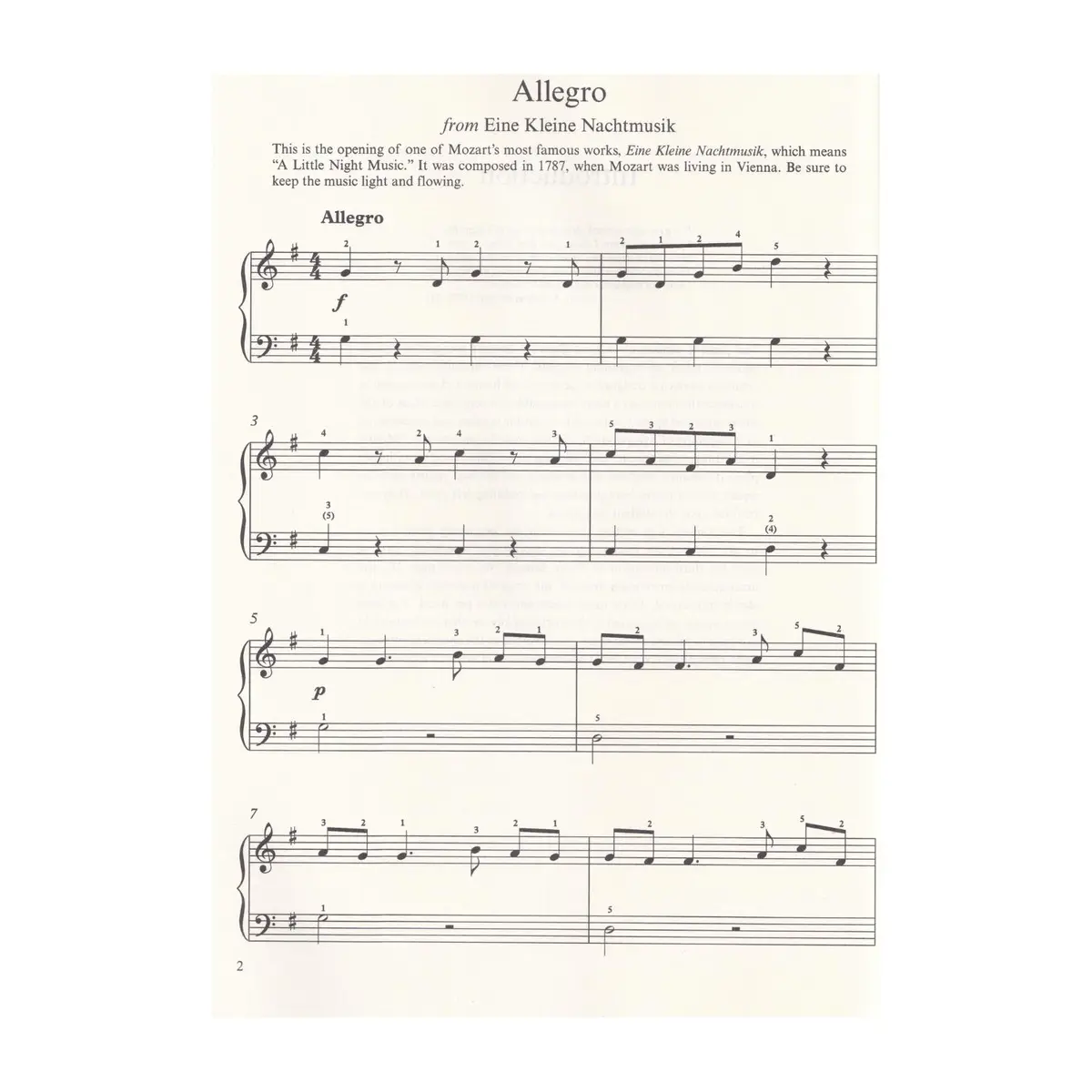 A First Book of Mozart Expanded Edition: For The Beginning Pianist
