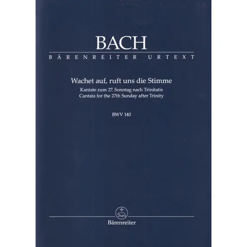 Wachet auf, ruff uns die stimme - Cantata n.27 BWV 140 (study score)