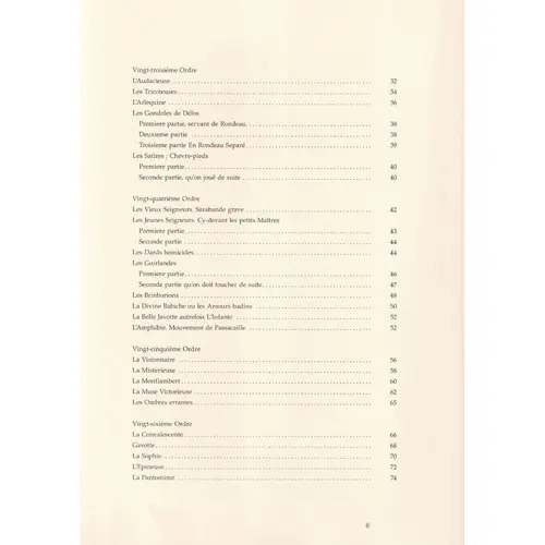 Pièces de clavecin - Quatrième livre for Harpsichord
