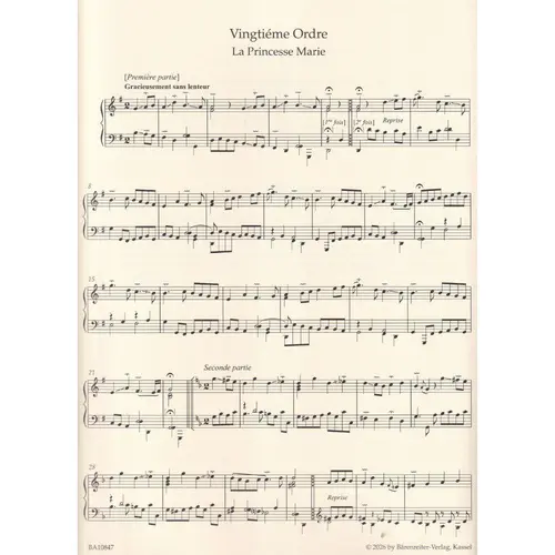 Pièces de clavecin - Quatrième livre for Harpsichord