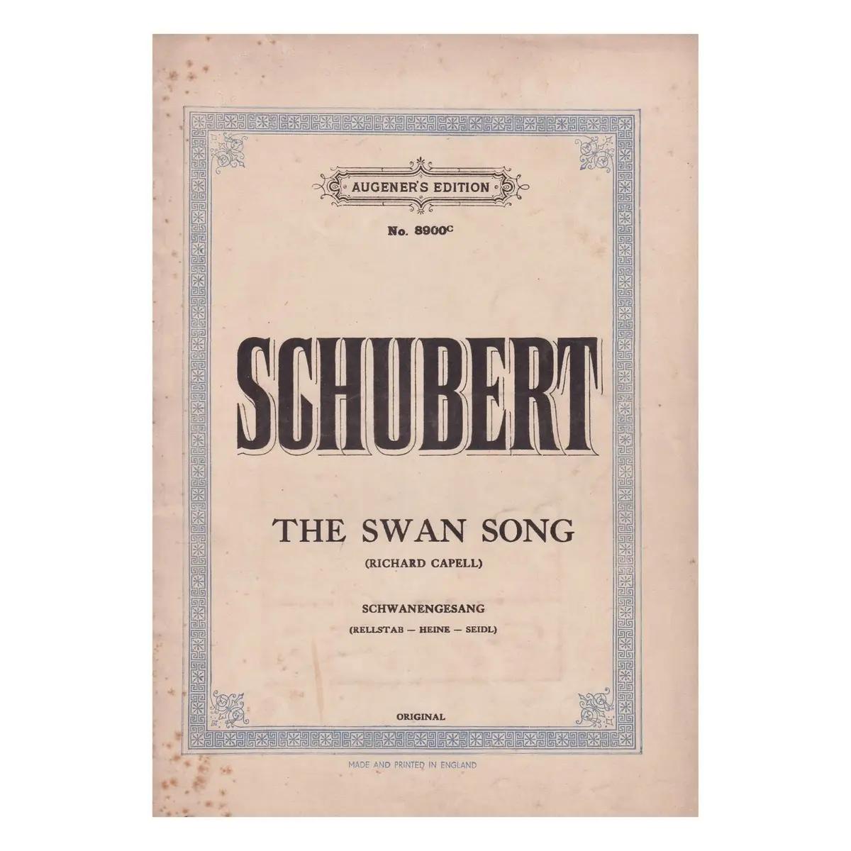 The Swan Song