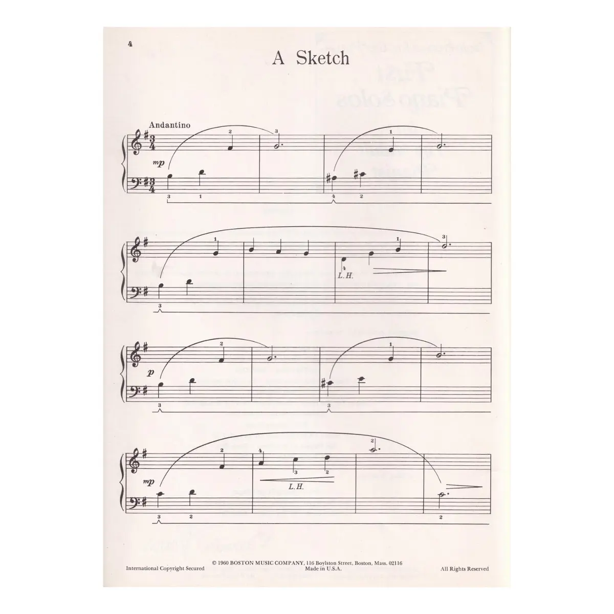 First Piano Solos