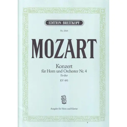 Horn Concerto N.4 in Eb major K. 495 - piano reduction