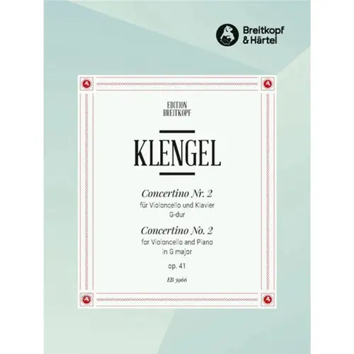 Concertino No. 2 in G major Op. 41 for violoncello and piano