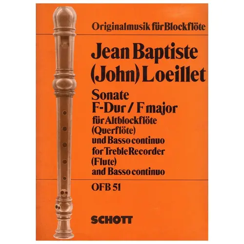 Sonate F Dur fur altblockflote und Basso continuo