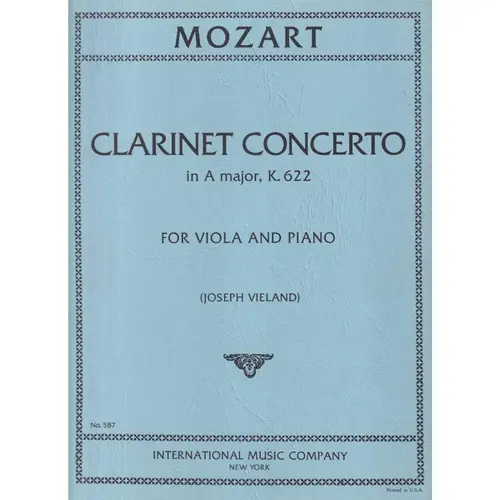 Clarinet Concerto In A Major - Kv 622