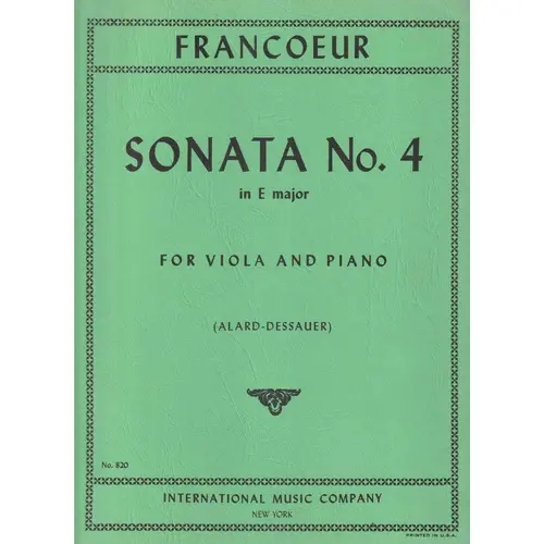 Sonata N.4 In E Maj.