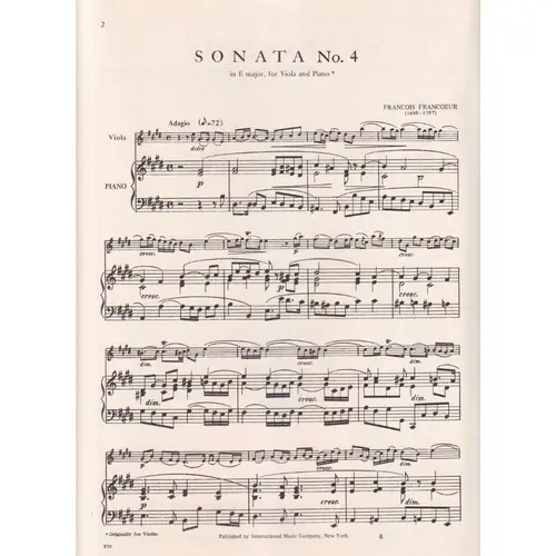 Sonata N.4 In E Maj.
