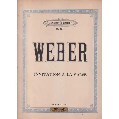 Invitation A La Valse  (Edição Antiga)