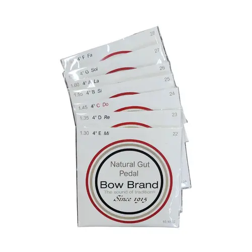Corda para harpa de pedal natural gut standard Bow Brand - Quarta Oitava E-F