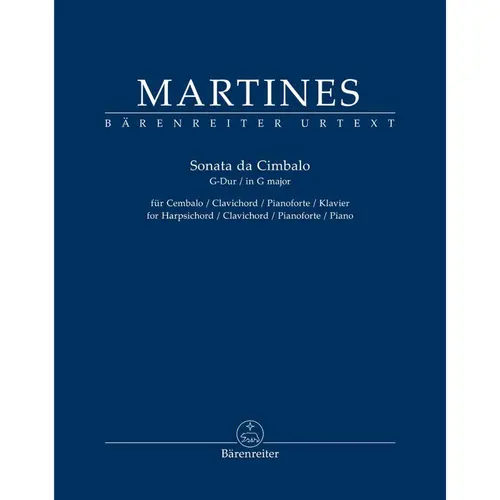 Sonata da Cimbalo for Harpsichord - Clavichord - Pianoforte - Piano in G major