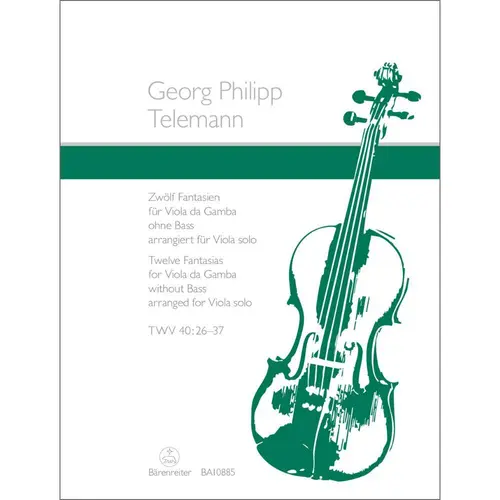 Twelve Fantasias for Viola da Gamba without Bass TWV 40: 26–37