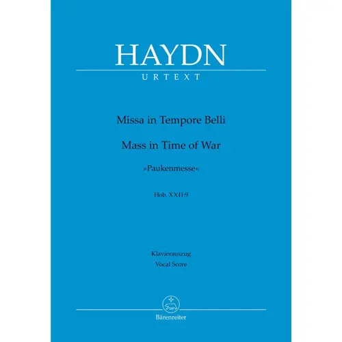 Missa in Tempore Belli Hob. XXII:9 "Mass in Time of War" - Vocal score
