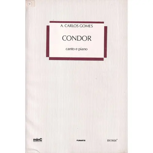 Condor - Opera Completa - canto e piano