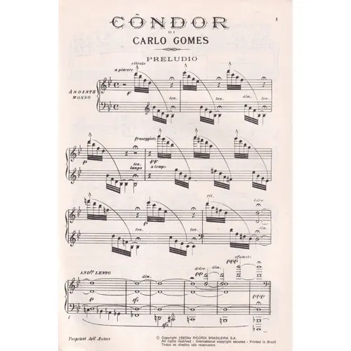 Condor - Opera Completa - canto e piano