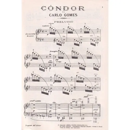 Condor - Opera Completa - canto e piano
