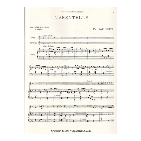 Tarentelle For Flute,Oboe And Piano