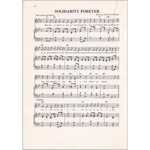 Songs Of Work And Protest