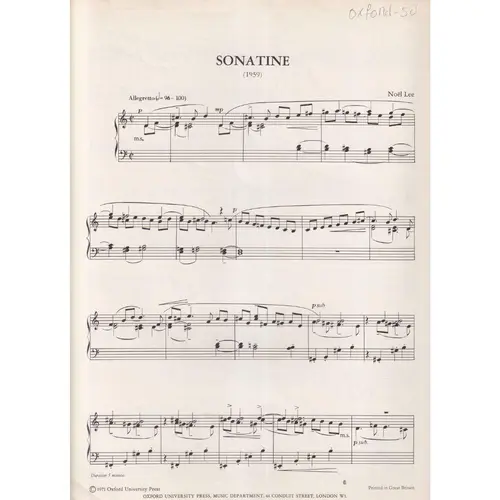 Sonatine For Piano