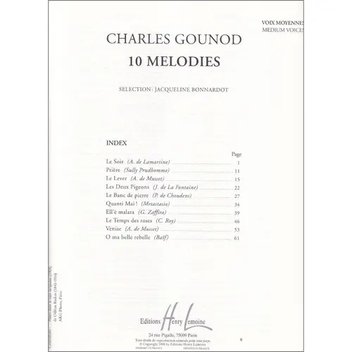 10 Melodies - Medium Voices