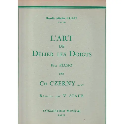 L'Art de délier les doigts pour Piano Op.699