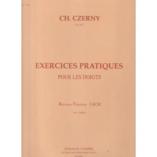 Exercices pratiques pour les doigts Op.802 Vol.1