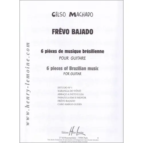 Frêvo Bajado pour Guitar