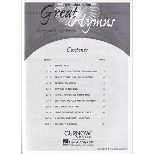 Great Hymns (Flute/Oboe/Violin)