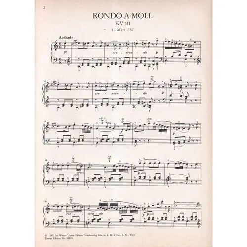 Rondo A-Moll - KV 511