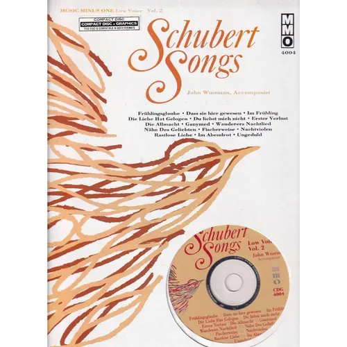 Schubert Songs: German Lieder - Low Voice Vol. Ii
