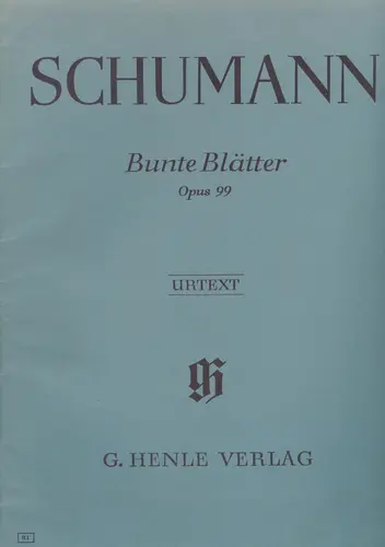Bunte Blatter - Op.99 - Urtext - PROMOÇÃO !