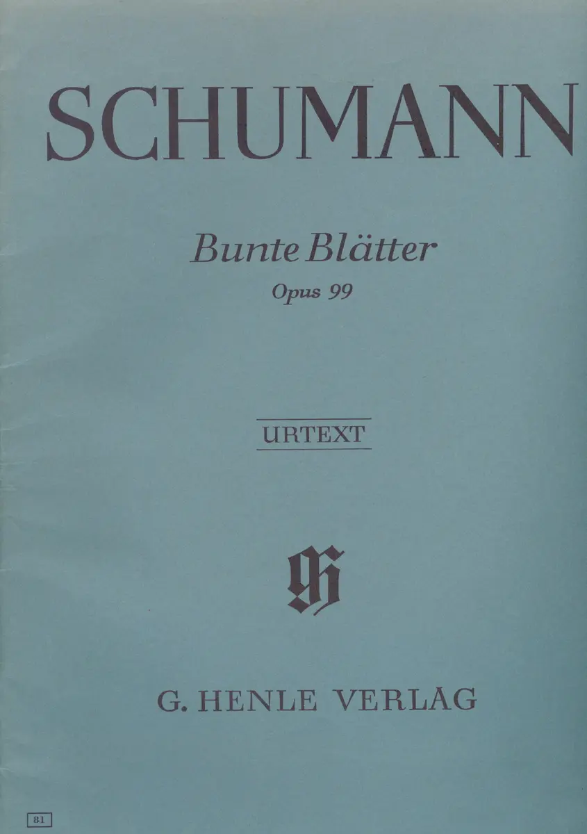 Bunte Blatter - Op.99 - Urtext - PROMOÇÃO !