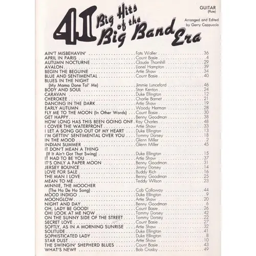 41 Big Hits of the big Band Era - Guitar (flute)