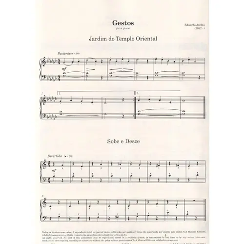 Gestos Álbum Didático para Jovens Pianistas