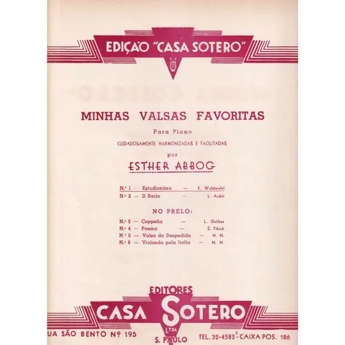 Estudiantinas - valsa para piano