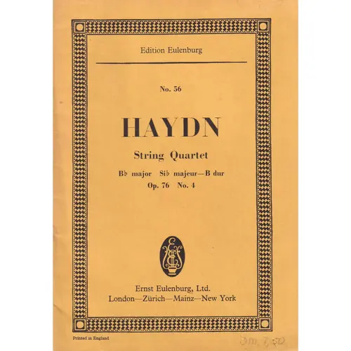 String Quartet B Dur Op.76 N.4