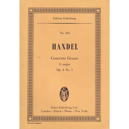 Concerto Grosso G Major   Op.6 N.1