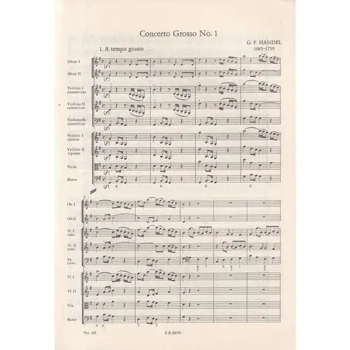 Concerto Grosso G Major   Op.6 N.1